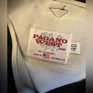Pagano West Vintage 80s Black Men’s Westernwear Trousers Size 40